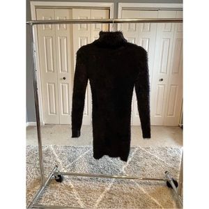 Plush Turtleneck Dress